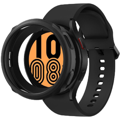 Spigen Liquid Air Θήκη Σιλικόνης - Samsung Galaxy Watch 4 44mm - Matte Black (ACS03138)
