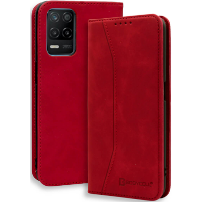 Bodycell Θήκη - Πορτοφόλι Realme 8 5G - Red (5206015067198)