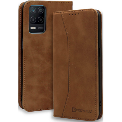 Bodycell Θήκη - Πορτοφόλι Realme 8 5G - Brown (5206015067181)