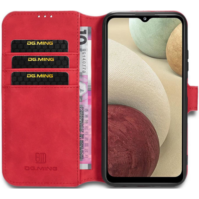 DG.Ming Θήκη Πορτοφόλι - Samsung Galaxy A12 - Red (8719793125136)