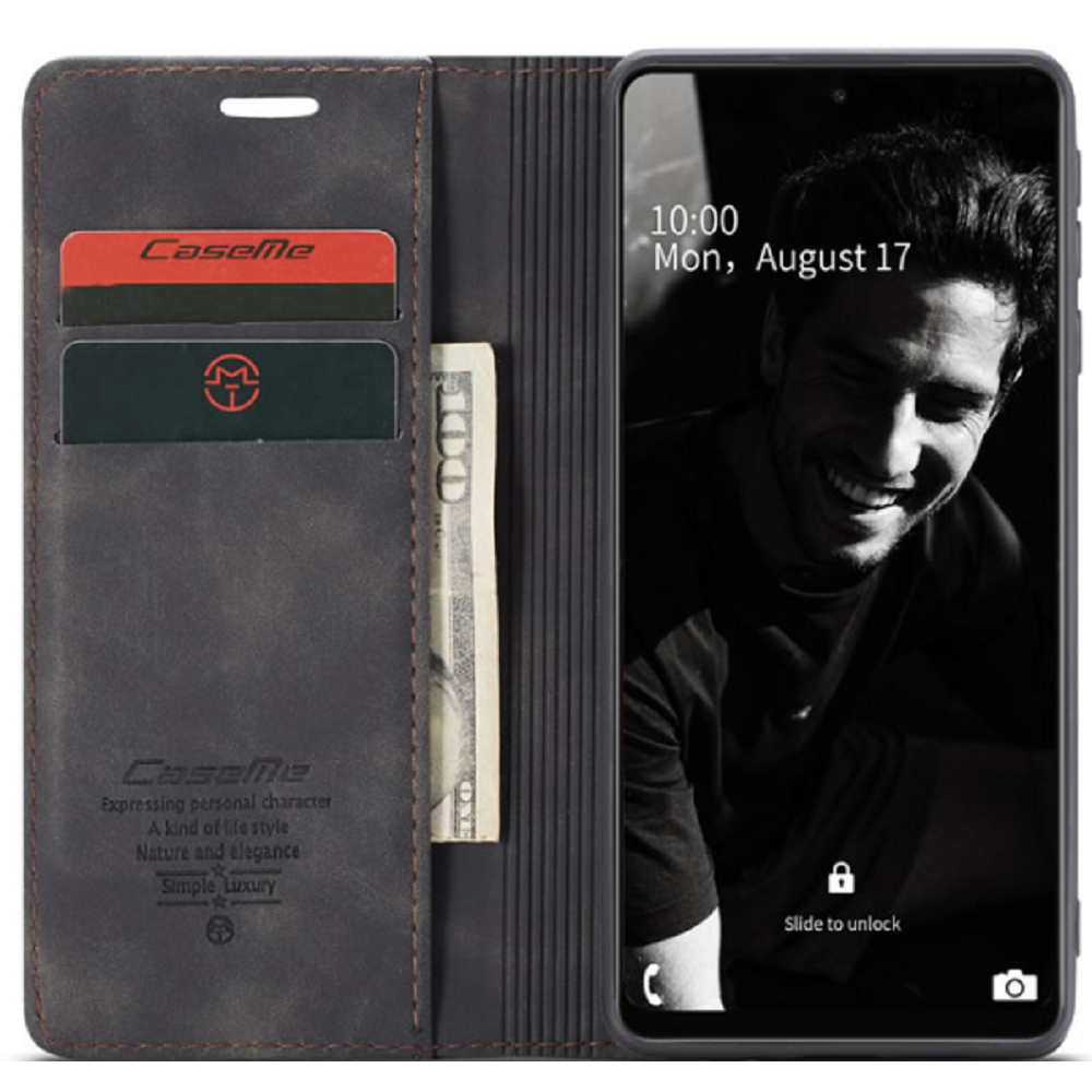 CaseMe Θήκη - Πορτοφόλι Samsung Galaxy A72 - Black (8719793128946)