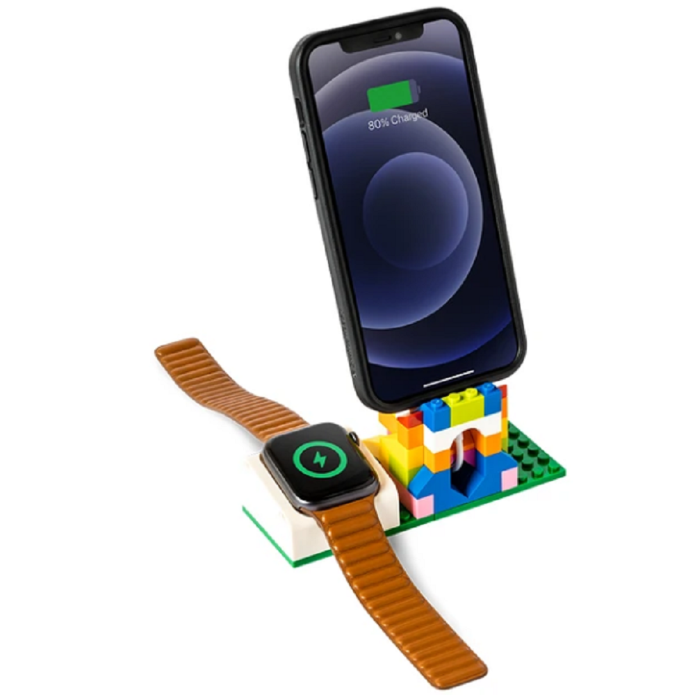 SwitchEasy Blocks Charging Stand - Dock Φόρτισης για Apple Watch / iPhone με 92 Πολύχρωμα Τουβλάκια - White (GS-107-142-12)