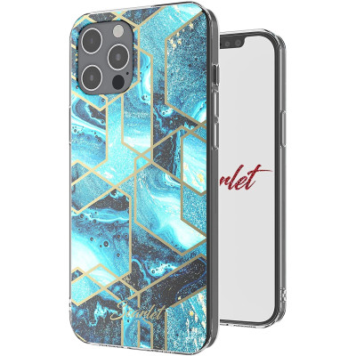 Ghostek Θήκη Stylish Scarlet Apple iPhone 12 Pro Max - Blue Waves (SCACAS069)