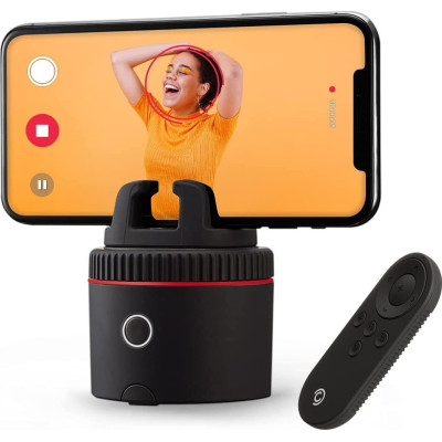Pivo Pod Red - Βάση Κινητού με Ανιχνευτή Κίνησης 360° και Τηλεχειριστήριο για Selfie / Vlogging - Black (8809698440004)
