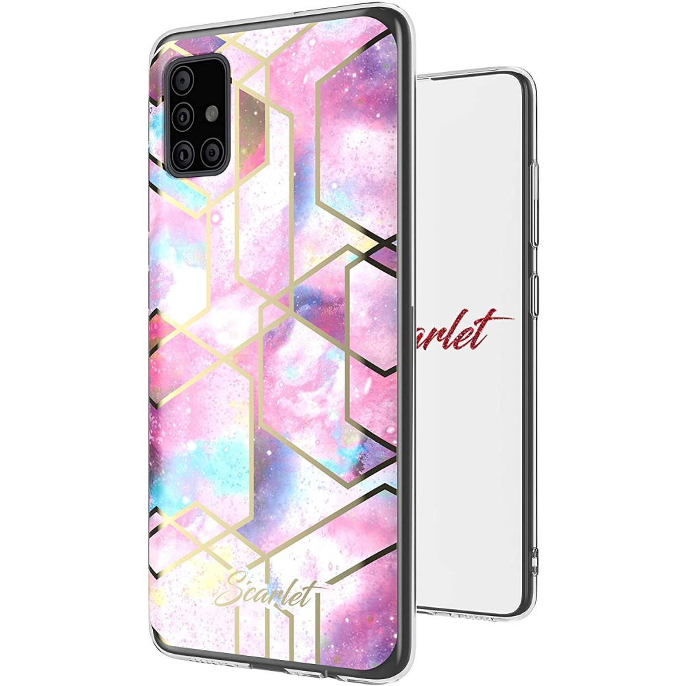 Ghostek Θήκη Stylish Scarlet Samsung Galaxy A51 - Pink Stardust (SCACAS029)
