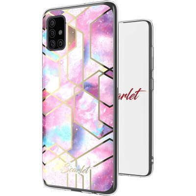 Ghostek Θήκη Stylish Scarlet Samsung Galaxy A51 - Pink Stardust (SCACAS029)