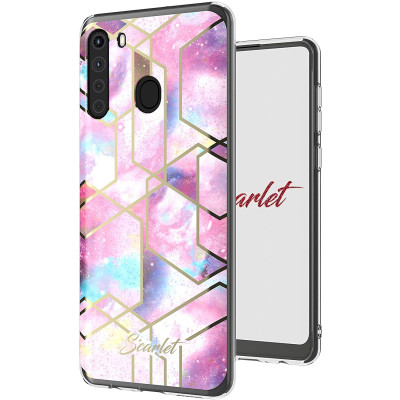 Ghostek Θήκη Stylish Scarlet Samsung Galaxy A21 - Pink Stardust (SCACAS047)