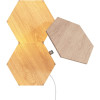 Nanoleaf Elements Wood Look Hexagons Expansion Pack - Αρθρωτές Συνθέσεις LED Φωτισμού - 3 Τεμάχια (NL52-E-0001HB-3PK)