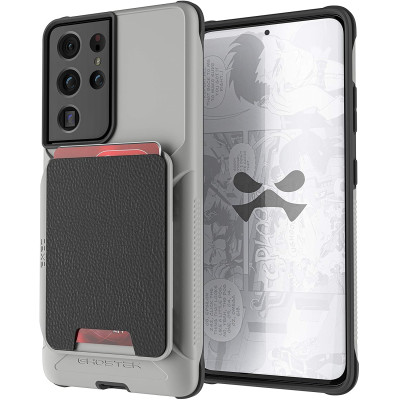 Ghostek Exec 4 - Θήκη Πορτοφόλι Samsung Galaxy S21 Ultra 5G - Phantom Grey (GHOCAS2689)