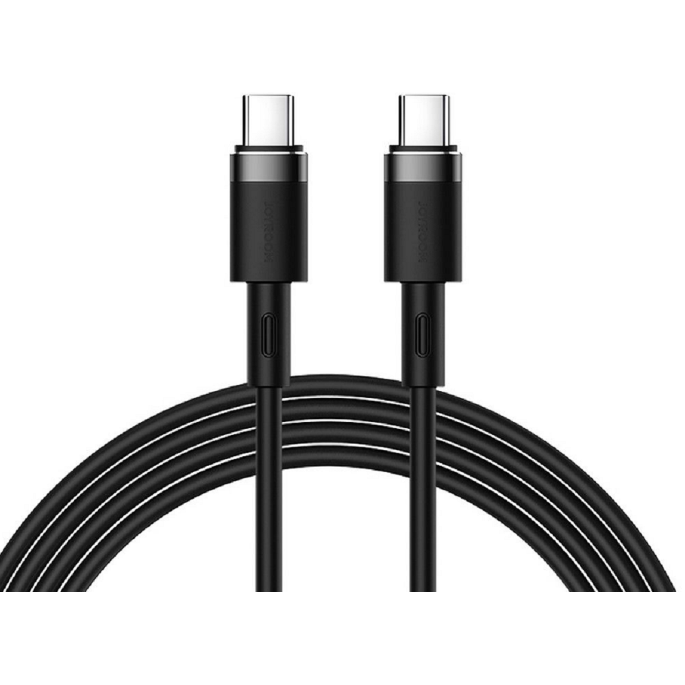 Joyroom PD Liquid Silicone Cable S-1230N9 - Καλώδιο Φόρτισης και Μεταφοράς Δεδομένων 3A - Type-C σε Type-C - 120cm - 60W - Black (6941237130693)