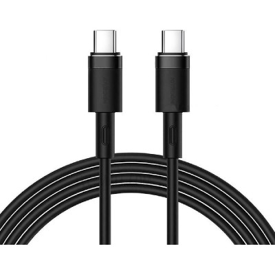 Joyroom PD Liquid Silicone Cable S-1830N9 - Καλώδιο Φόρτισης και Μεταφοράς Δεδομένων 3A - Type-C σε Type-C - 180cm - 60W - Black (6941237131546)