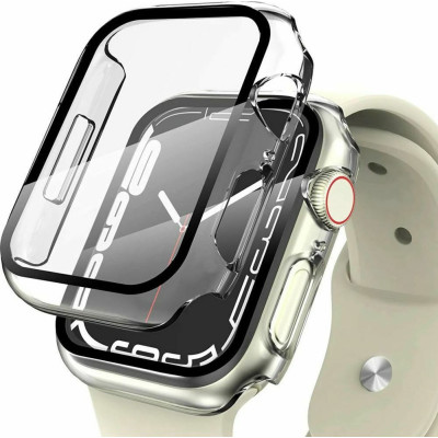 Tech-Protect Defence360 - Θήκη με Tempered Glass Apple Watch 9 / 8 / 7 (41mm) - Clear (9589046919329)