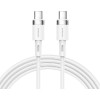 Joyroom PD Liquid Silicone Cable S-1830N9 - Καλώδιο Φόρτισης και Μεταφοράς Δεδομένων 3A - Type-C σε Type-C - 180cm - 60W - White (6941237131553)