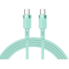 Joyroom PD Liquid Silicone Cable S-1830N9 - Καλώδιο Φόρτισης και Μεταφοράς Δεδομένων 3A - Type-C σε Type-C - 180cm - 60W - Green (6941237131584)
