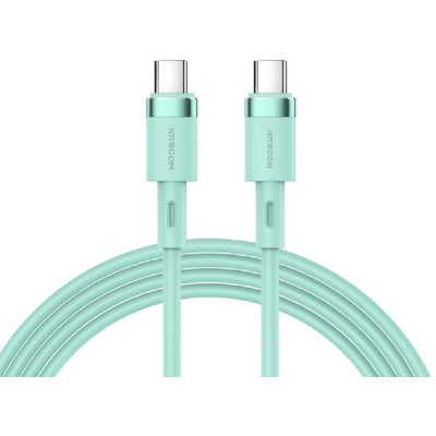 Joyroom PD Liquid Silicone Cable S-1830N9 - Καλώδιο Φόρτισης και Μεταφοράς Δεδομένων 3A - Type-C σε Type-C - 180cm - 60W - Green (6941237131584)