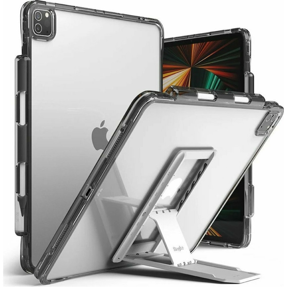 Ringke Fusion Combo Outstanding - Θήκη Apple iPad Pro 12.9'' 2022 / 2021 - Smoke Black / Light Gray (8809818840684)