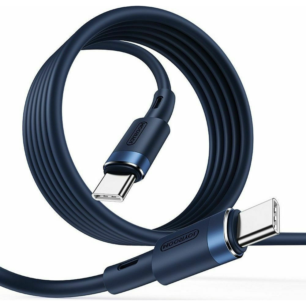 Joyroom PD Liquid Silicone Cable S-1230N9 - Καλώδιο Φόρτισης και Μεταφοράς Δεδομένων 3A - Type-C σε Type-C - 120cm - 60W - Blue (6941237130754)