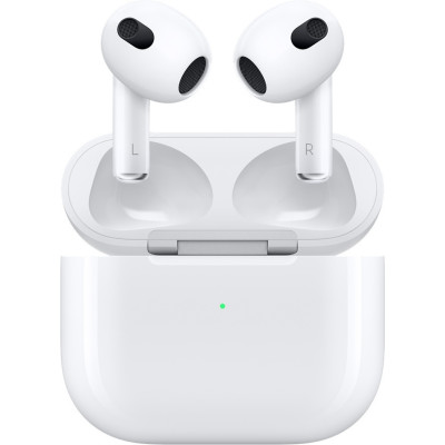 Apple AirPods 3rd Generation - Ασύρματα Ακουστικά Bluetooth με Θήκη Φόρτισης - White (MME73ZM/A)
