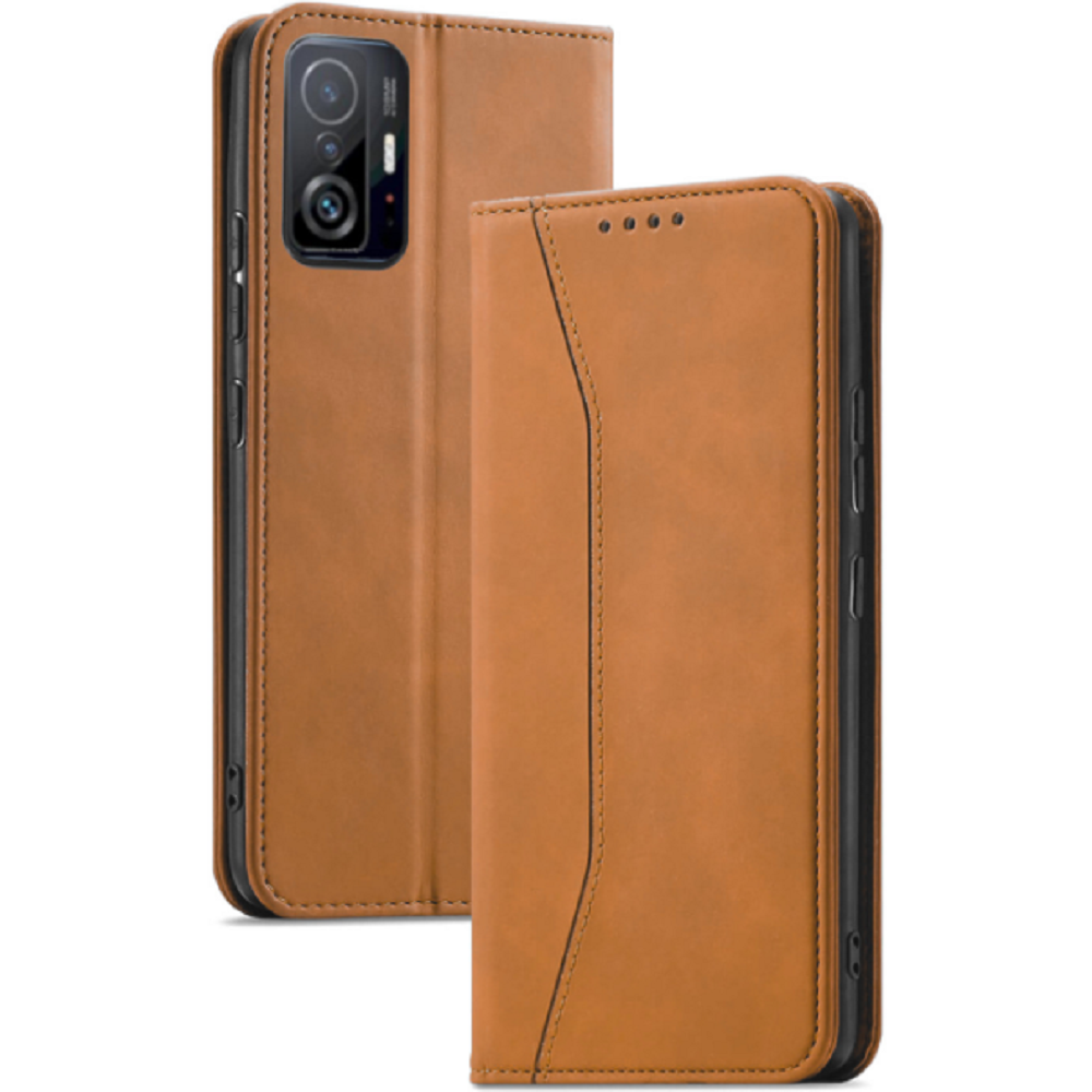 Bodycell Θήκη - Πορτοφόλι Xiaomi 11T / 11T Pro - Brown (5206015059810)