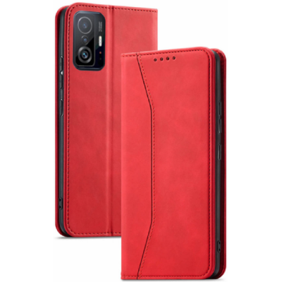 Bodycell Θήκη - Πορτοφόλι Xiaomi 11T / 11T Pro - Red (5206015059865)