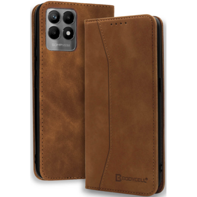 Bodycell Θήκη - Πορτοφόλι Realme 8i - Brown (5206015057892)