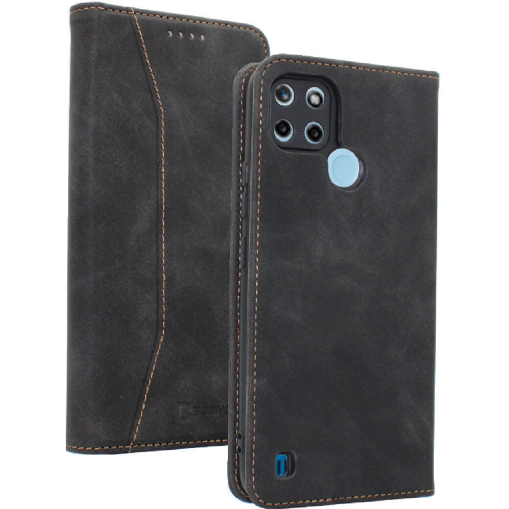 Bodycell Θήκη - Πορτοφόλι Realme C21Y / C25Y - Black (5206015057847)