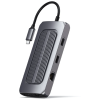 Satechi Αντάπτορας Type-C Multiport MX για M1 Mac - Mε 2x USB Type-C / 2x USB 3.0 / 2x 4K HDMI / 1x Micro SD & SD / 1x Ethernet / 1x 3.5mm Jack - Space Grey (ST-UCMXAM)