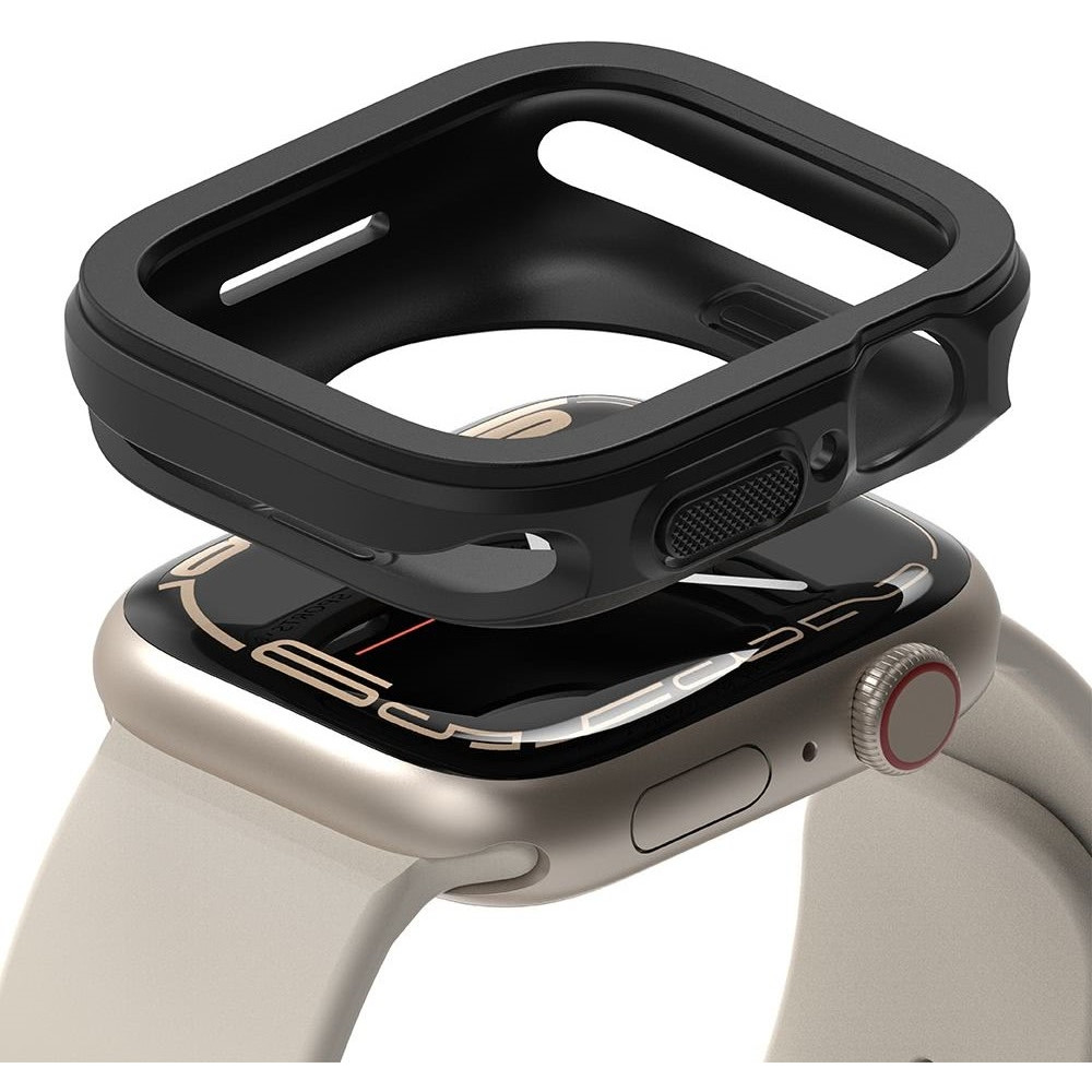 Ringke Air Sports Θήκη Σιλικόνης - Apple Watch 9 / 8 / 7 45mm - Black (8809848200694)