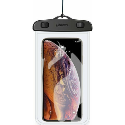 Ugreen Universal Waterproof - Αδιάβροχη Θήκη για Κινητά έως 6.3'' - IPX8 - Black / Clear (60959)