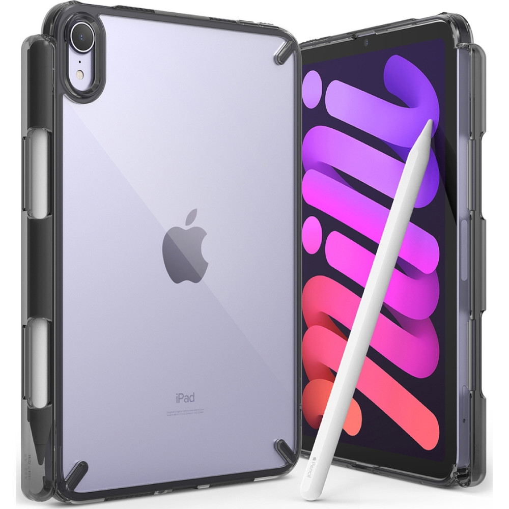 Ringke Fusion Σκληρή Θήκη με TPU Bumper - Apple iPad mini 7 2024 / 6 2021 - Smoke Black (8809818848888)