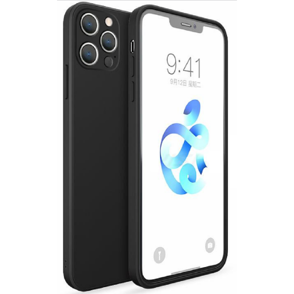 Bodycell Square Liquid Θήκη Σιλικόνης - Apple iPhone 13 Pro Max - Black (5206015058134)
