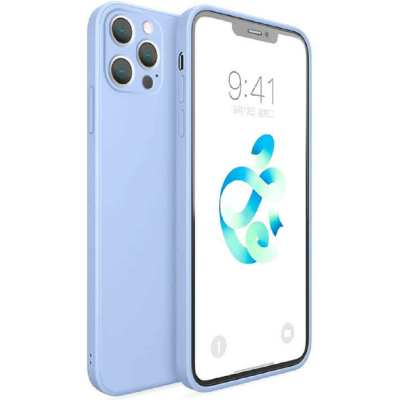 Bodycell Square Liquid Θήκη Σιλικόνης - Apple iPhone 13 Pro Max - Light Blue (5206015058141)