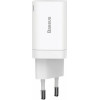 Baseus Super Si Pro - Ταχυφορτιστής Ταξιδιού QC 3.0 με 1 x USB-A / 1 x Type-C - 30W - White (CCSUPP-E02)