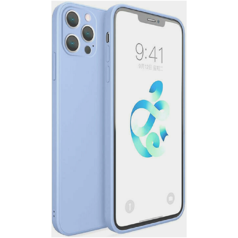 Bodycell Square Liquid Θήκη Σιλικόνης - Apple iPhone 13 Pro - Light Blue (5206015057984)