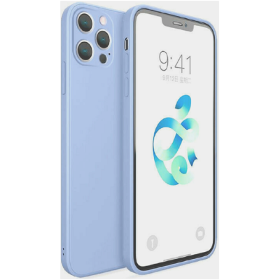 Bodycell Square Liquid Θήκη Σιλικόνης - Apple iPhone 13 Pro - Light Blue (5206015057984)
