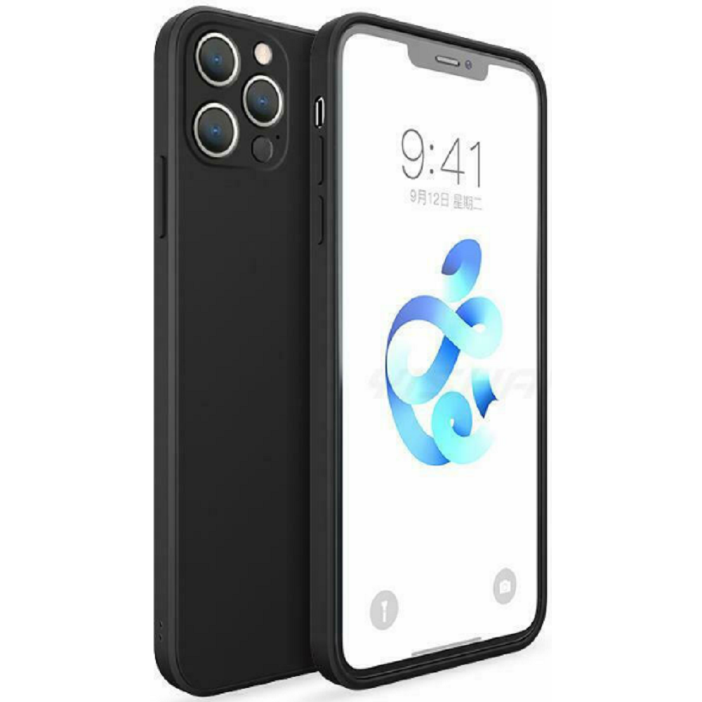 Bodycell Square Liquid Θήκη Σιλικόνης - Apple iPhone 13 Pro - Black (5206015057946)