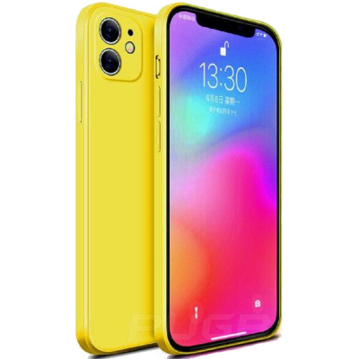 Bodycell Square Liquid Θήκη Σιλικόνης - Apple iPhone 11 - Yellow (5206015060106)