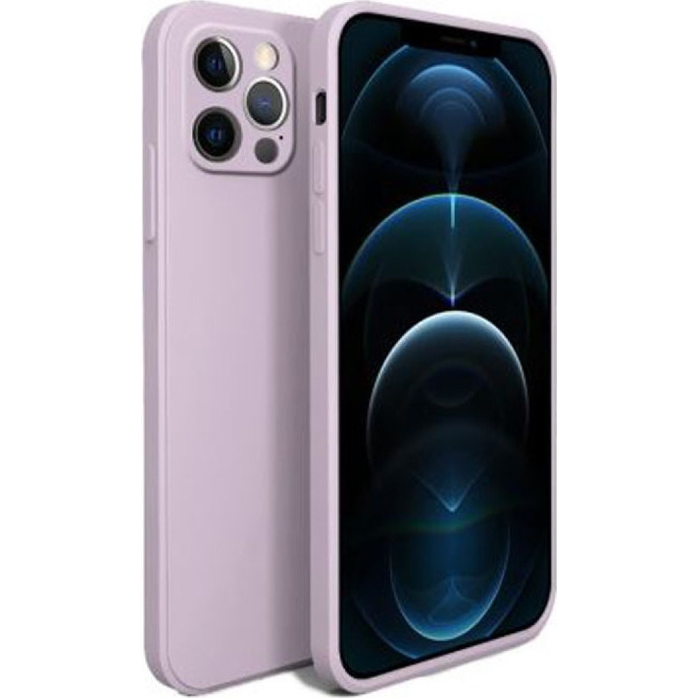 Bodycell Square Liquid Θήκη Σιλικόνης - Apple iPhone 12 Pro - Light Violet (5206015065071)