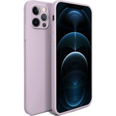 Bodycell Square Liquid Θήκη Σιλικόνης - Apple iPhone 12 Pro - Light Violet (5206015065071)