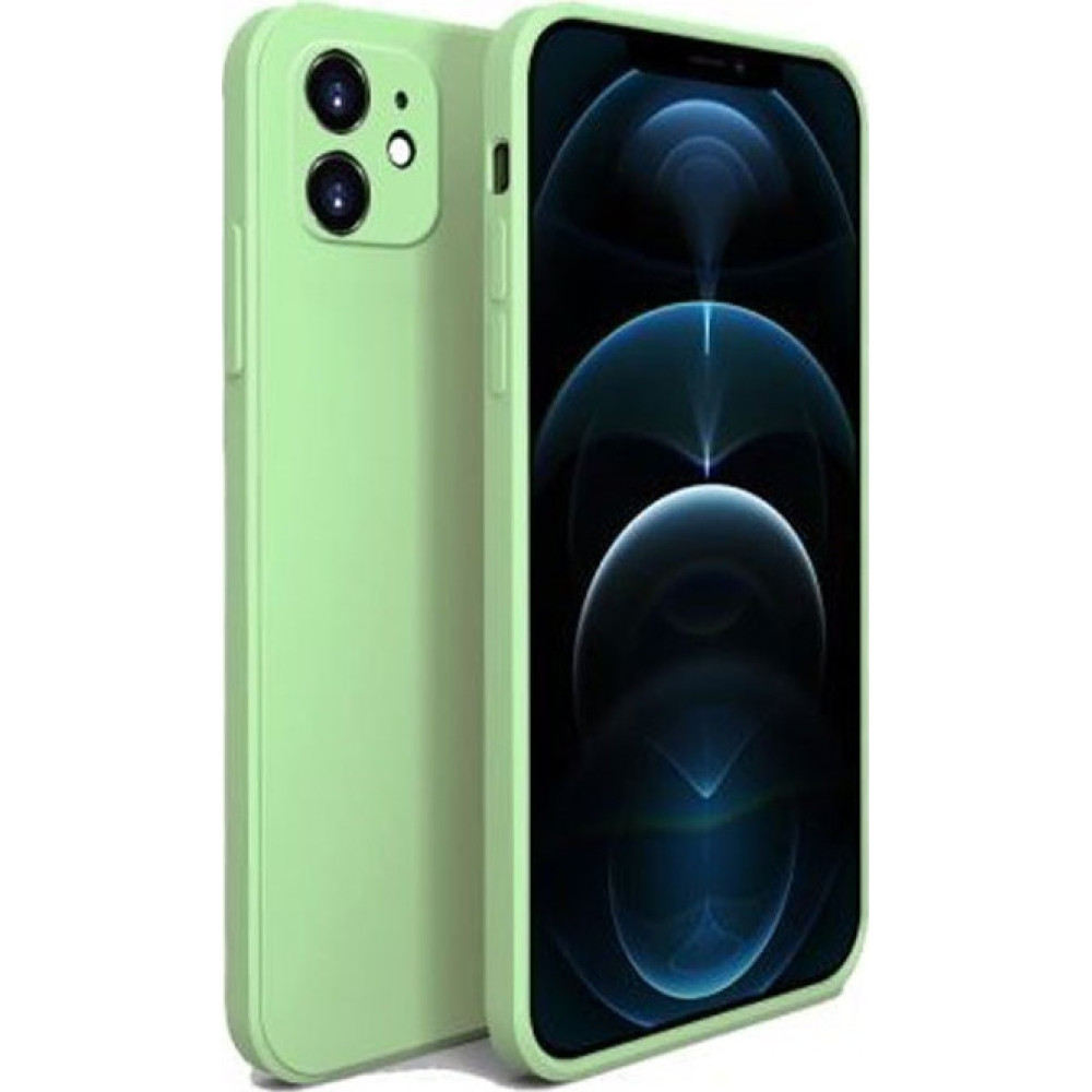 Bodycell Square Liquid Θήκη Σιλικόνης - Apple iPhone 11 - Light Green (5206015064937)