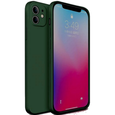 Bodycell Square Liquid Θήκη Σιλικόνης - Apple iPhone 11 - Dark Green (5206015065408)