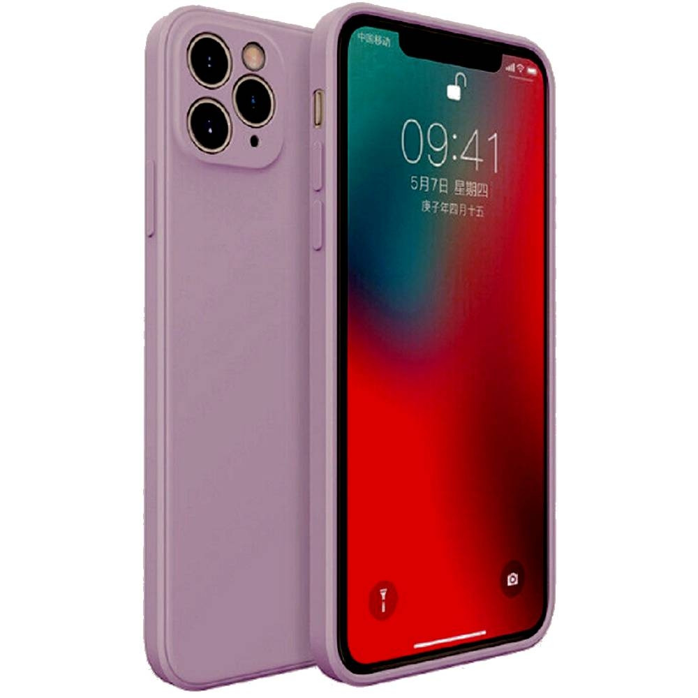 Bodycell Square Liquid Θήκη Σιλικόνης - Apple iPhone 11 Pro - Light Violet (5206015064883)