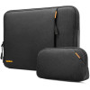 Tomtoc Recycled Sleeve - Σετ Θήκη Versatile A13 για MacBook Pro 16" και Accessory Pouch Θήκη για Αξεσουάρ - Black (A13-E11D)
