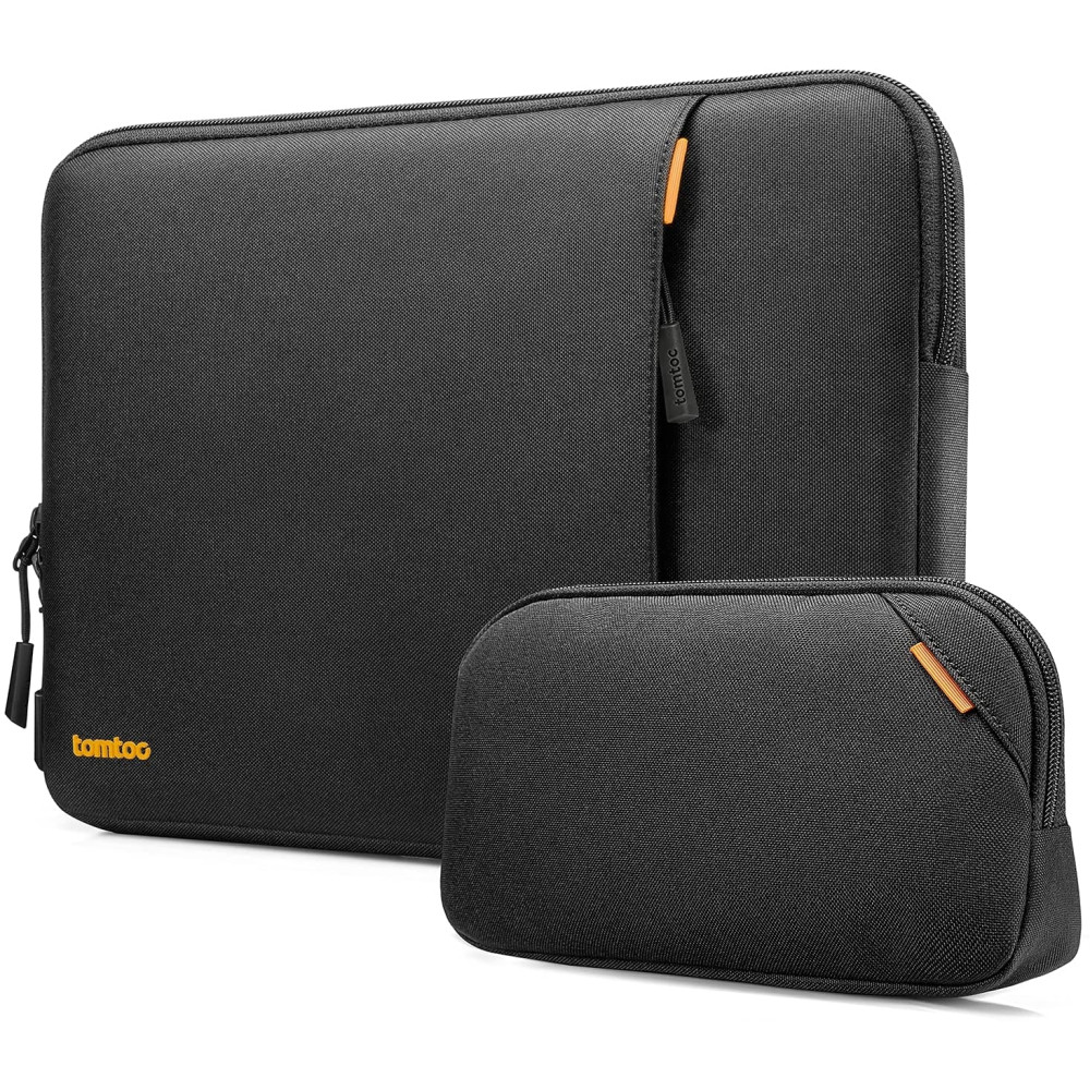 Tomtoc Recycled Sleeve - Σετ Θήκη Versatile A13 για MacBook Pro 14" και Accessory Pouch Θήκη για Αξεσουάρ - Black (A13D2D1GP)