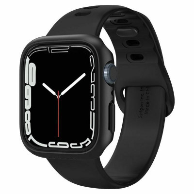 Spigen Θήκη Thin Fit Apple Watch 9 / 8 / 7 45mm - Black (ACS04174)