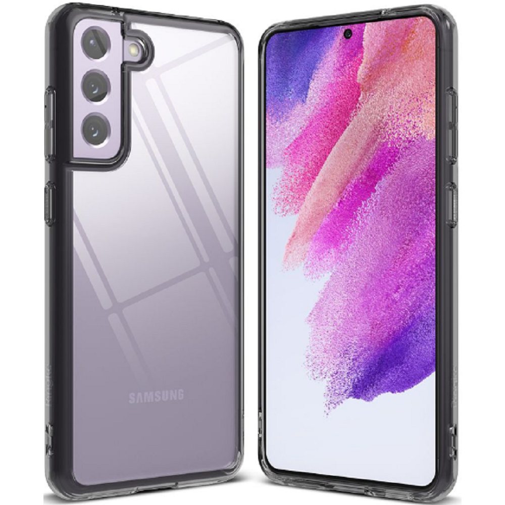 Ringke Fusion Σκληρή Θήκη με TPU Bumper - Samsung Galaxy S21 FE 5G - Smoke Black (8809818847393)