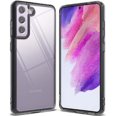 Ringke Fusion Σκληρή Θήκη με TPU Bumper - Samsung Galaxy S21 FE 5G - Smoke Black (8809818847393)