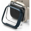 Ringke Θήκη Slim Case - Apple Watch 9 / 8 / 7 41mm - Clear / Metallic Blue - 2 Τεμάχια (8809848200229)
