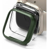 Ringke Θήκη Slim Case - Apple Watch 9 / 8 / 7 41mm - Clear / Deep Green - 2 Τεμάχια (8809848200236)