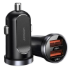 Joyroom Mini Dual Port Car Charger - Γρήγορος Φορτιστής Αυτοκινήτου με 2 x USB - QC3.0 - 30W - Black (C-A09)